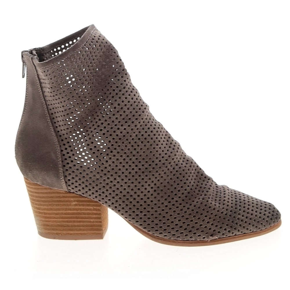Jeffrey Campbell Perforated Taupe Ankle Boots Size 6